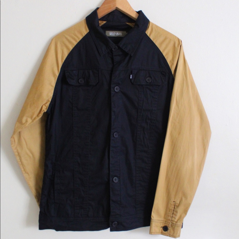 Medium Wolf & Man braum windbreaker